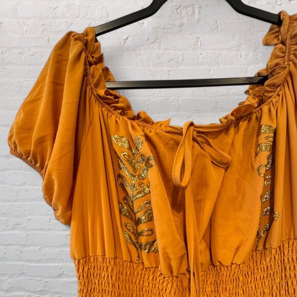 XL Taylor Swift Willow Eras Tour Peasant / Renaissance Maxi Dress / Costume - Picture 2 of 9